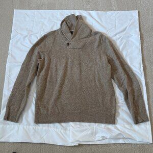 Men's - Banana Republic Italian Merino Wool Shawl Collar Sweater - Size L